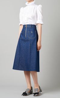 デニムフレアスカート