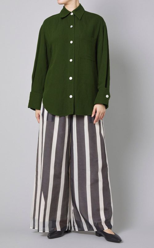 リラックスダブルカフシャツブルゾン