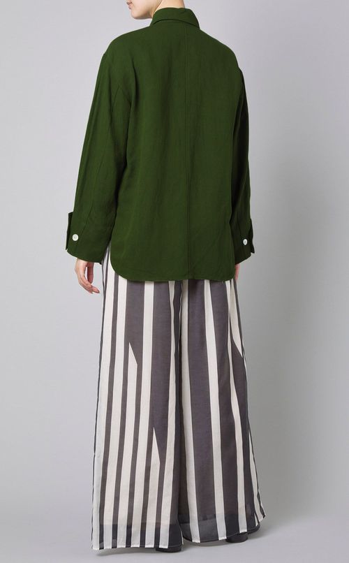 リラックスダブルカフシャツブルゾン