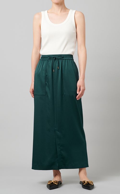 サテンイージースカート