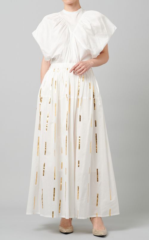 箔プリントスカート