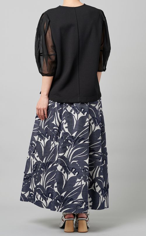 シアーバルーンスリーブカットソー