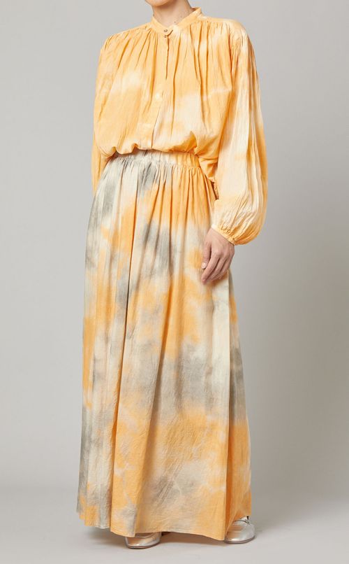 コットンシルクイージースカート