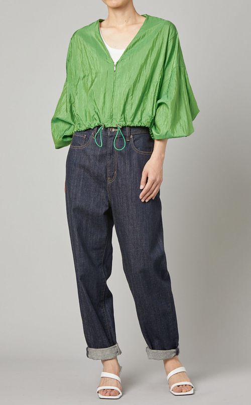 ギャザーショートブルゾン