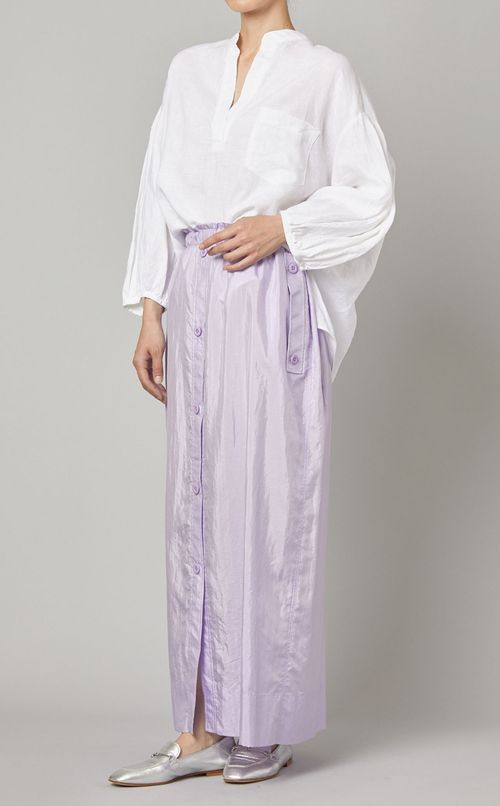 リネンパフスリーブブラウス