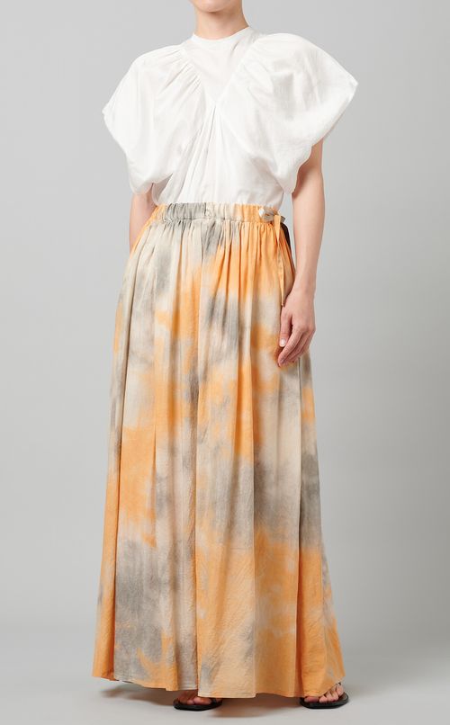 コットンシルクイージースカート