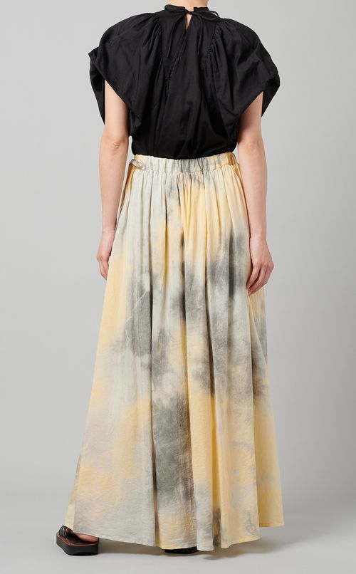 コットンシルクイージースカート