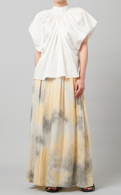 コットンシルクイージースカート