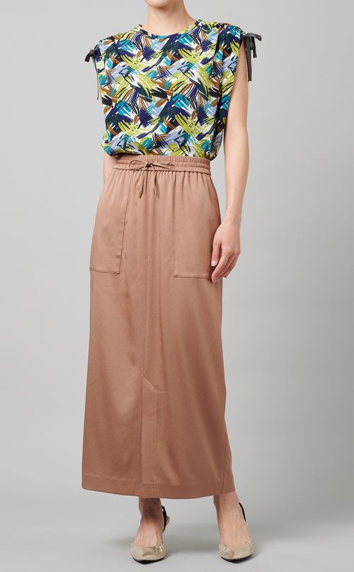 ペイントプリントブラウス