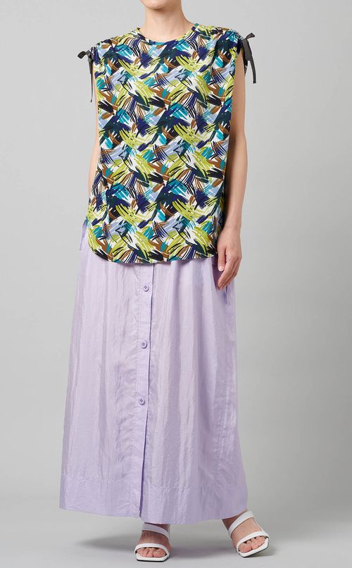 ペイントプリントブラウス