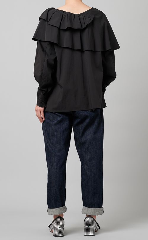 ラッフルタックレイヤードブラウス