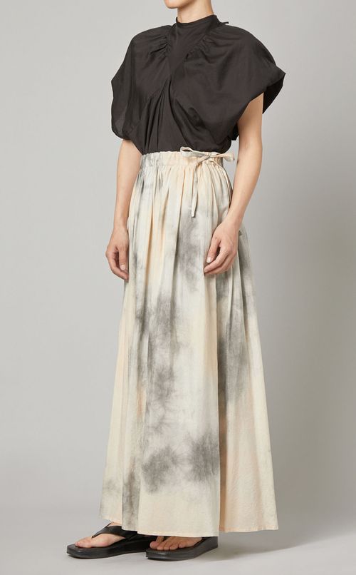 コットンシルクイージースカート