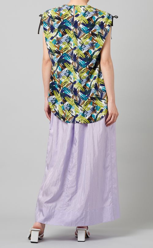 ペイントプリントブラウス