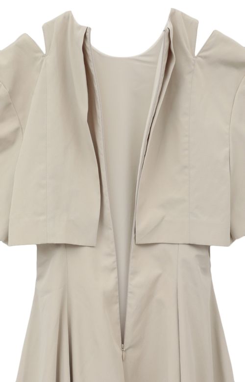 スリットショルダーフレアワンピース