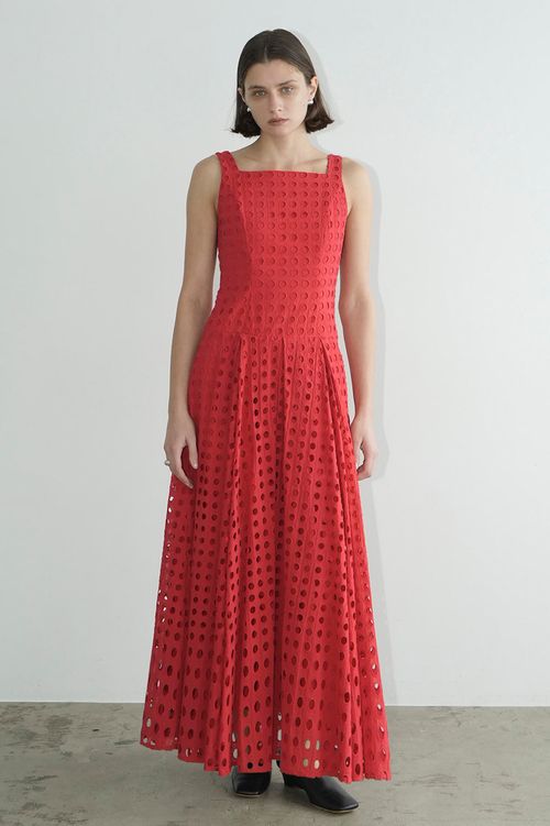 ホールドットキャミソールワンピース