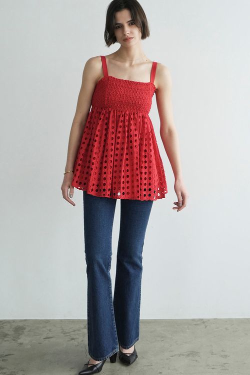 ホールドットフレアキャミソール