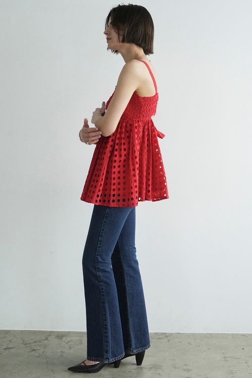 ホールドットフレアキャミソール