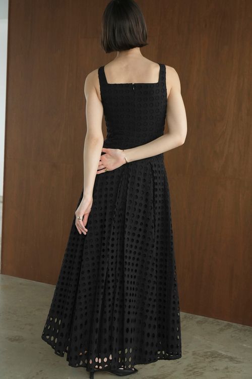 ホールドットキャミソールワンピース