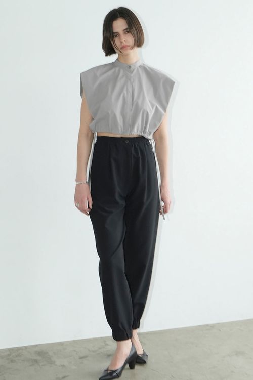 ドローストリングショートシャツ