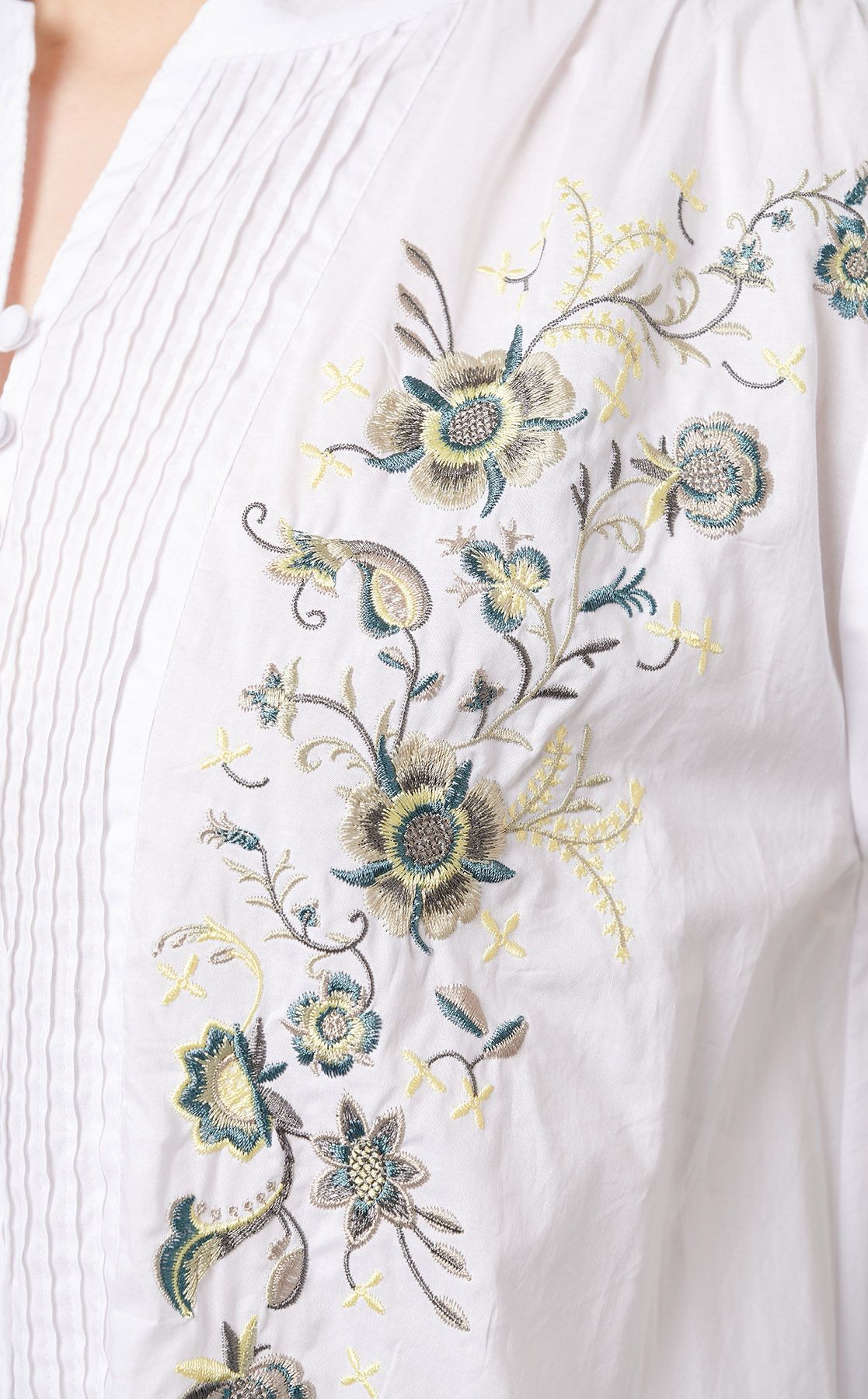 リンカブル フラワーエンブロイダリーワンピース Sサイズ 白 刺繍 