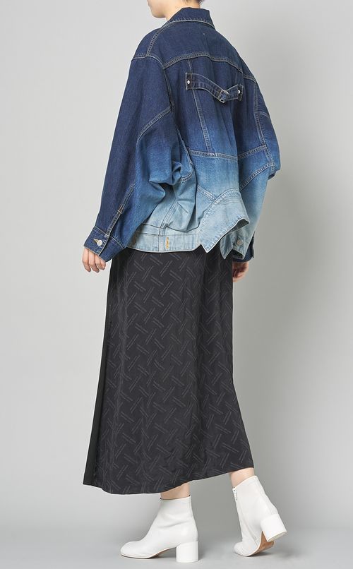 2wayブリーチデニムブルゾン