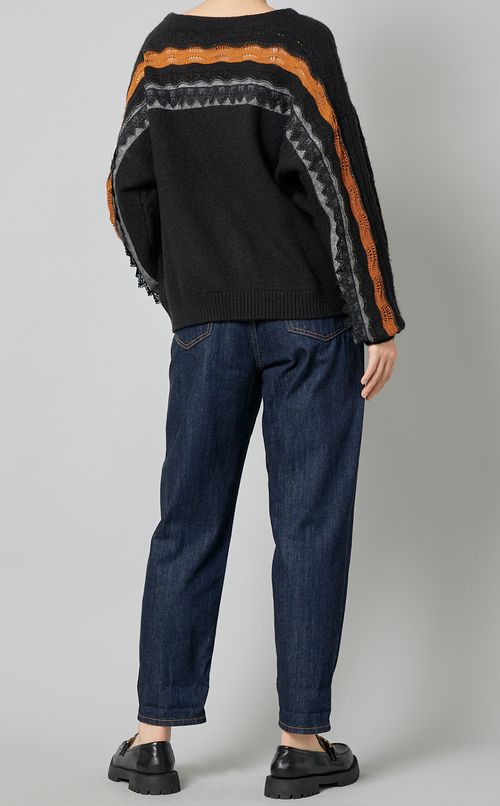 モヘアレースニットプルオーバー