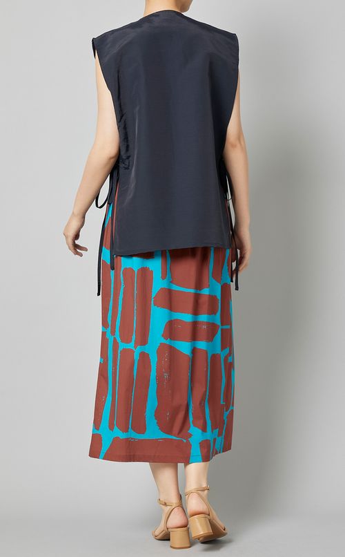 プリントギャザースカート