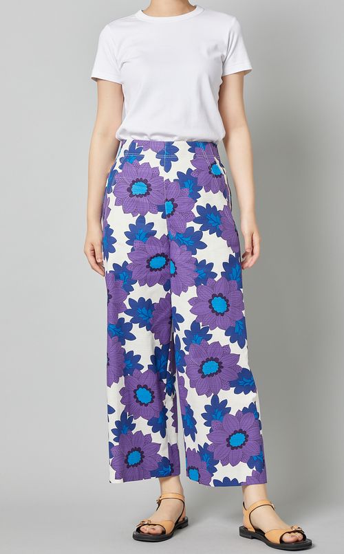 ビッグフラワーワイドパンツ