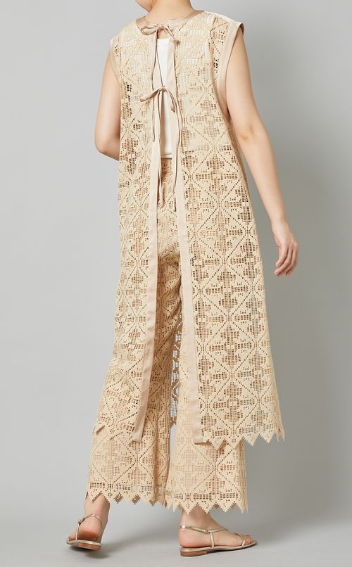 2wayレースロングジレ