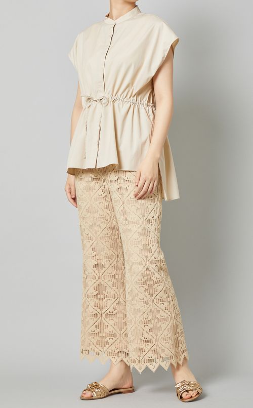 ウエストマークブラウス