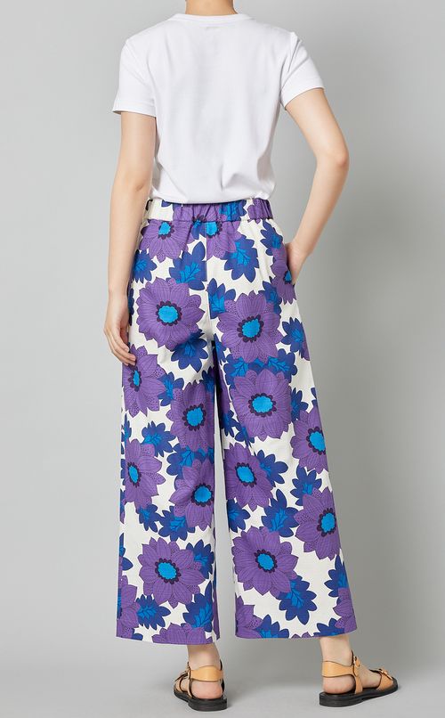 ビッグフラワーワイドパンツ