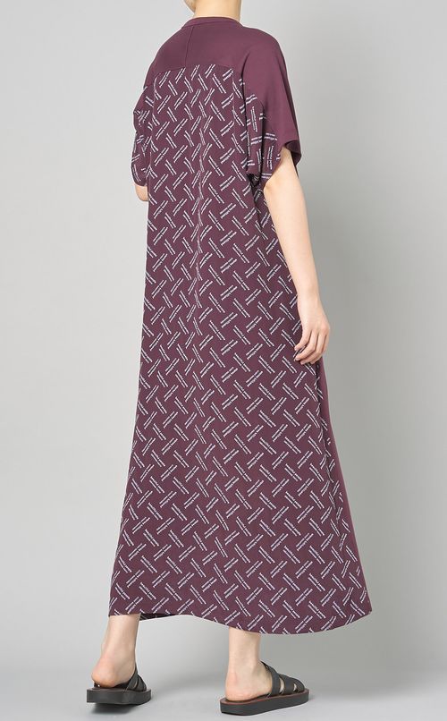 ロゴジャカードフレアワンピース