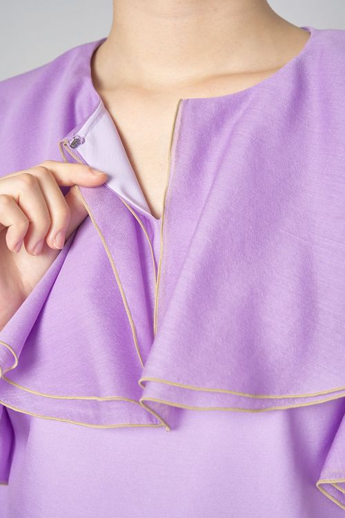 オーガンジーパイピングワンピース