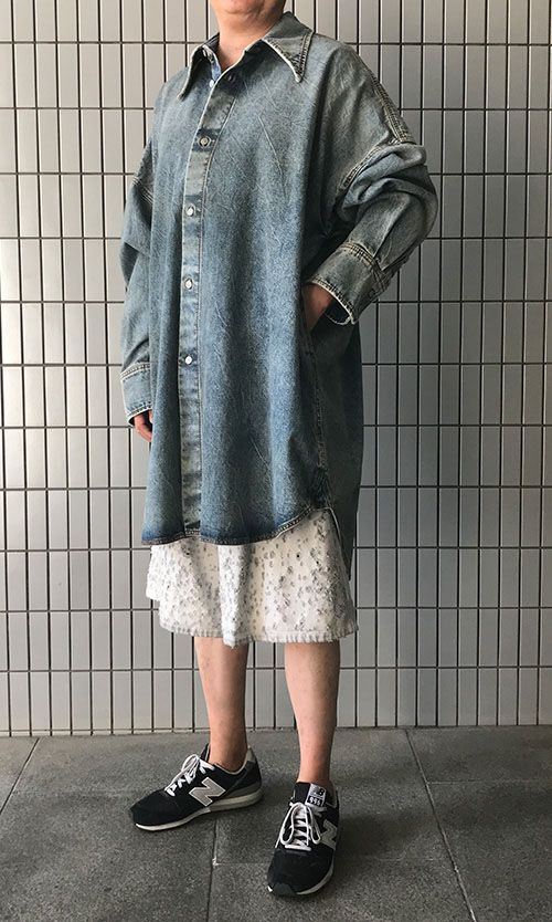 MAISON MARGIELA ディストレス加工デニムショーツ エムエムシックス メゾンマルジェラ MM6 MAISON MARGIELA 紐付き