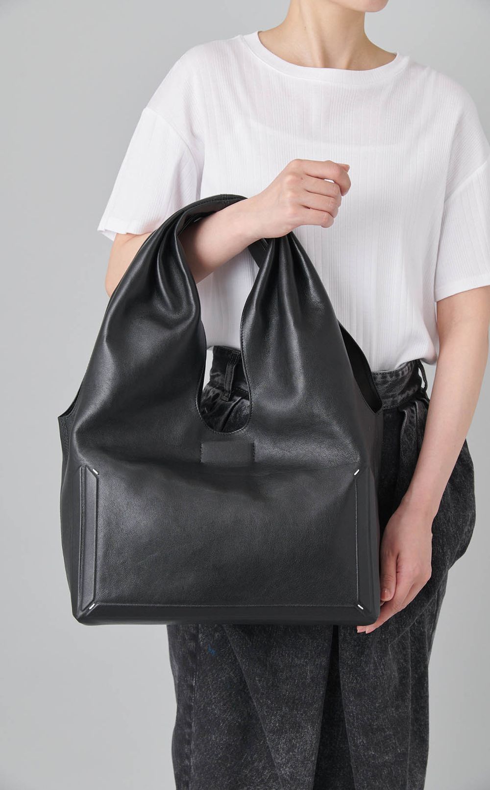 BOX BAGレザートートバッグ