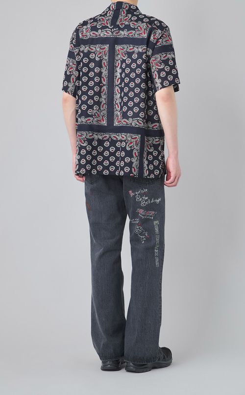 ペイズリーショートスリーブシャツ