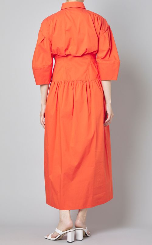 コルセットデザインシャツワンピース