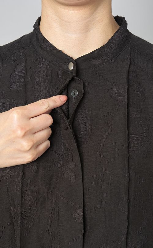 ペイズリージャガードタックワンピース