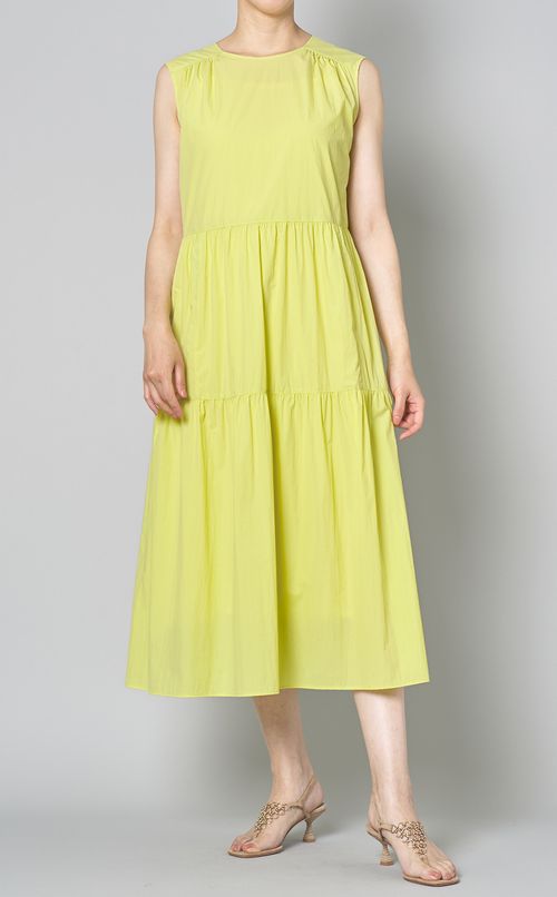 スリーブレスティアードワンピース