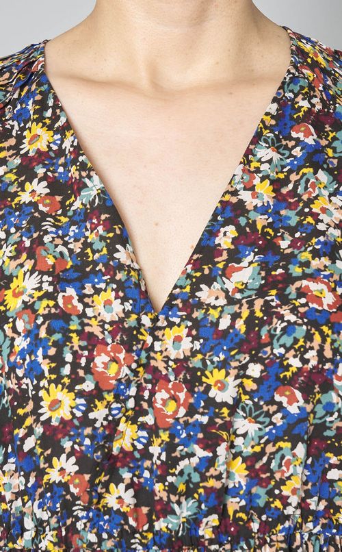 プリントカシュクールワンピース