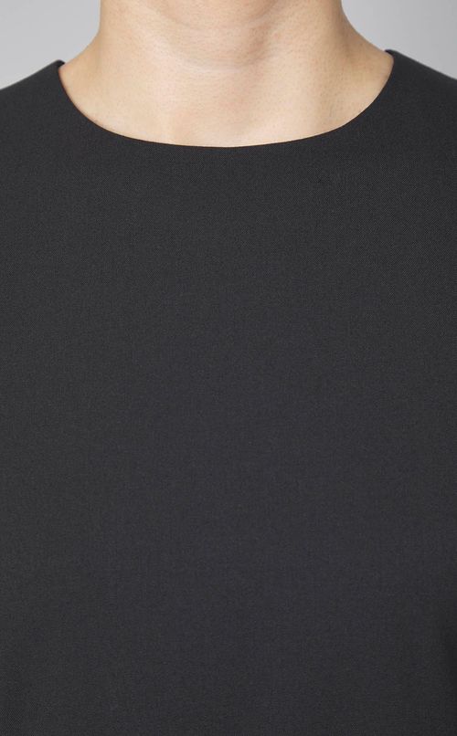 ウールポリスリーブレスドレス