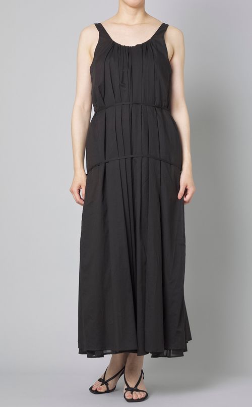 ネックシアリングシアーロングワンピース