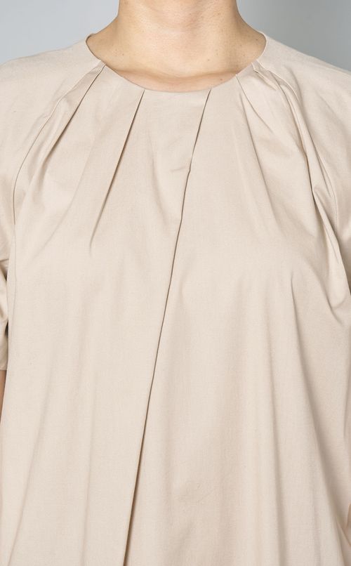 フロントタックコットンワンピース