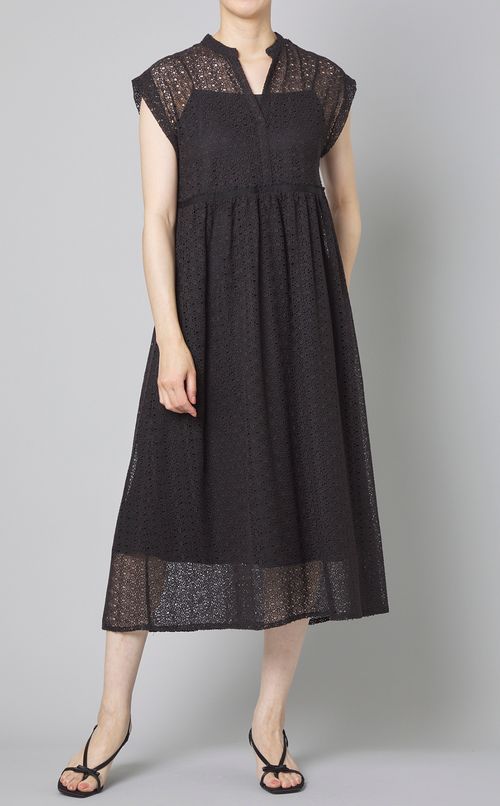 レーススキッパーVネックワンピース