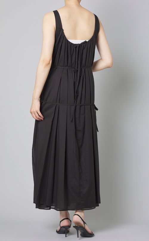 ネックシアリングシアーロングワンピース