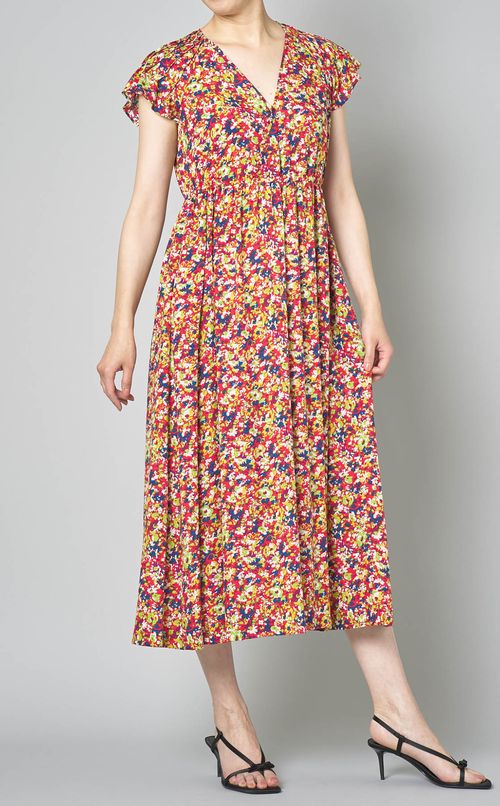 プリントカシュクールワンピース