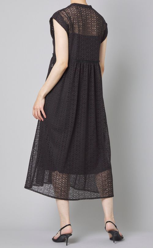 レーススキッパーVネックワンピース