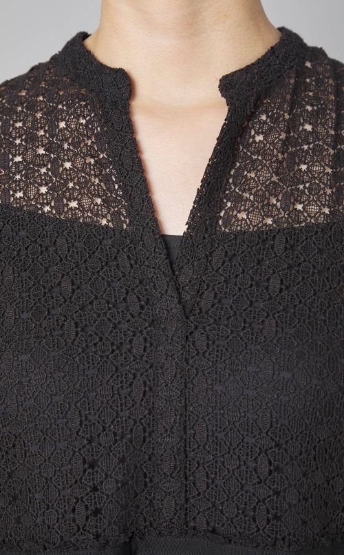 レーススキッパーVネックワンピース