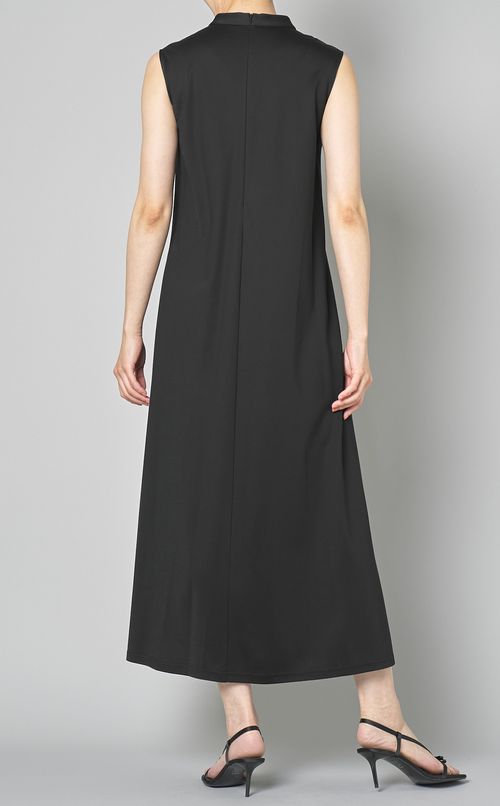 リボンジャージーフレアワンピース