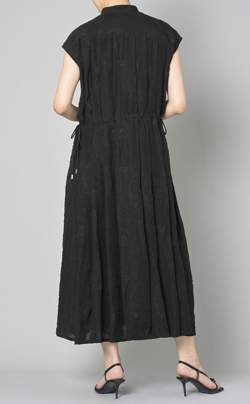 ペイズリージャガードタックワンピース